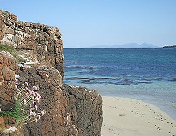 Eilean Bhan beach and rum