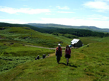 Aird cottage and visitors
