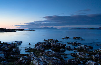 Aird coastline and island of Rum